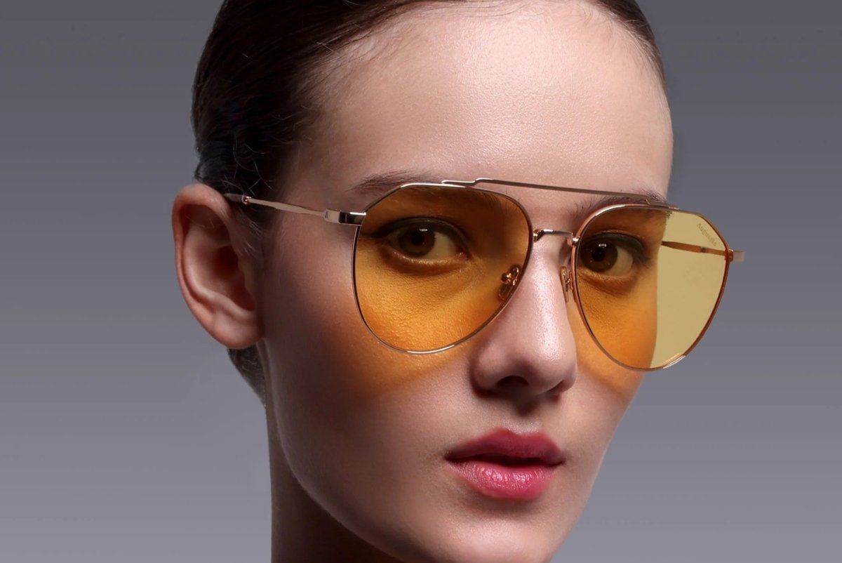 Augussto Magnus Aurum ⁄ Sunset | Metal Pilot Sunglasses - Augussto
